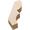 Ekena Millwork 3-inch W x 14-inch D x 18-inch H Ridgewood Rough Cedar Woodgrain TimberThane Knee Brace, Primed BRCUR03X14X18RIDRCPR - alternate 3